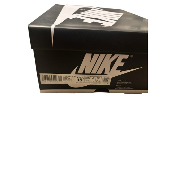 *New* Men's Jordan 1 Retro High OG Black/White-White - Size 10 - Picture 7 of 9
